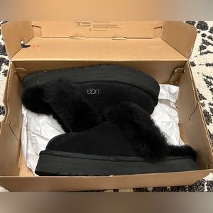 Women’s Ugg Disquette Slipper Shoe Black